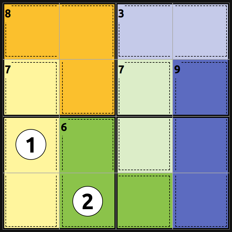 Unsolved killer sudoku puzzle