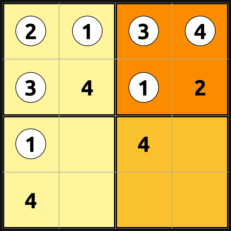 Unsolved sudoku puzzle