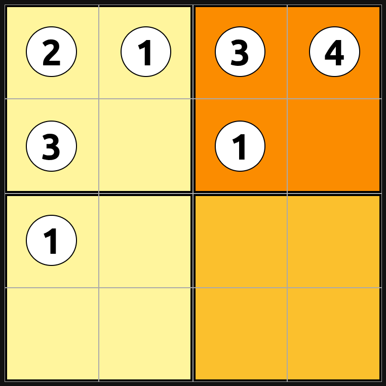 Unsolved sudoku puzzle